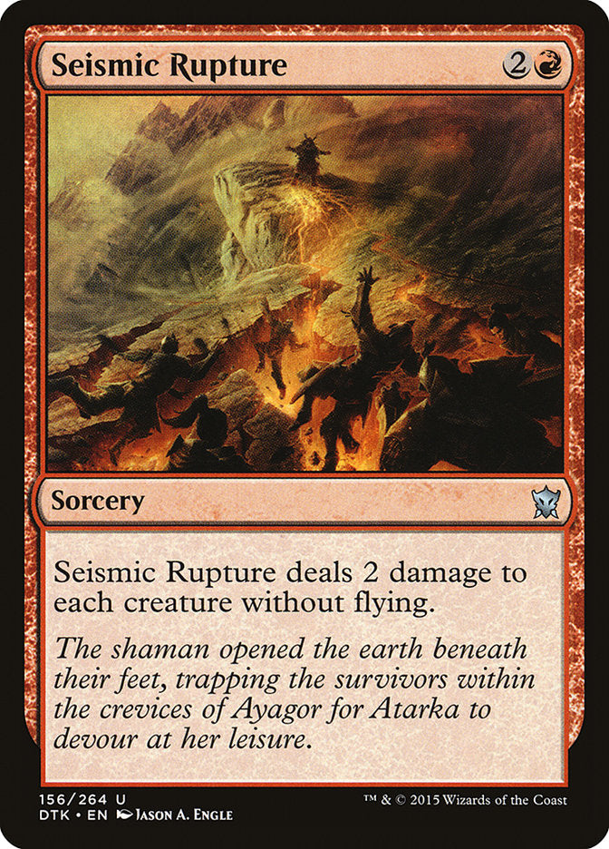 Seismic Rupture [Dragons of Tarkir] | Card Citadel