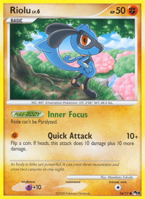 Riolu (16/17) [POP Series 8] | Card Citadel