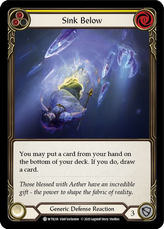 Sink Below (Yellow) [U-WTR216] (Welcome to Rathe Unlimited)  Unlimited Normal | Card Citadel