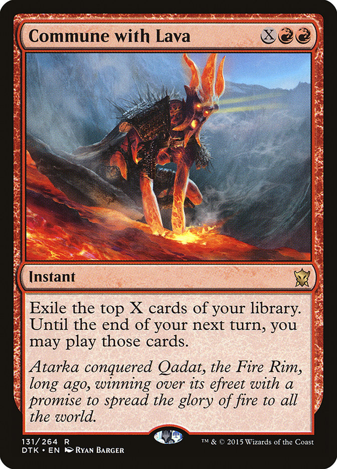 Commune with Lava [Dragons of Tarkir] | Card Citadel