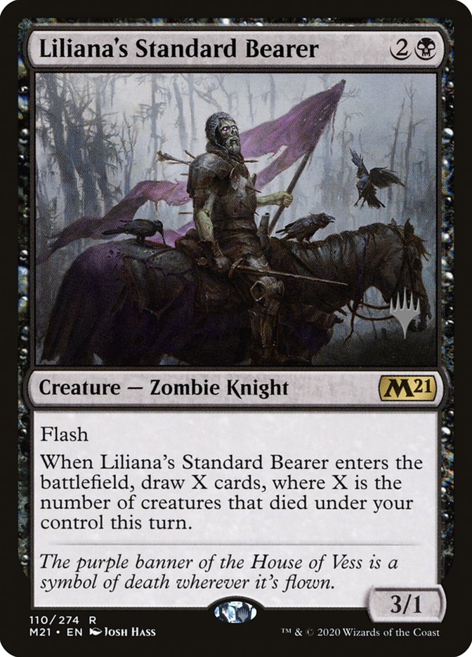 Liliana's Standard Bearer (Promo Pack) [Core Set 2021 Promos] | Card Citadel