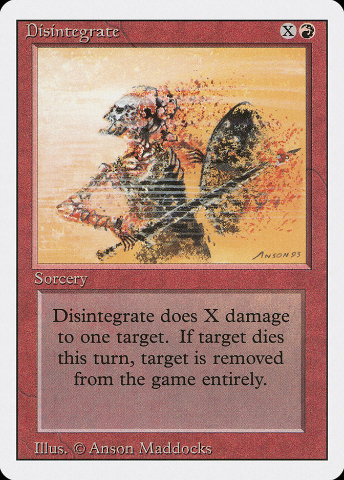 Disintegrate [Revised Edition] | Card Citadel