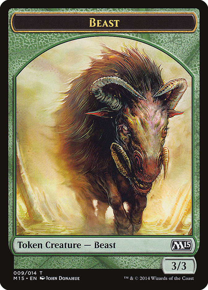 Beast (009/014) [Magic 2015 Tokens] | Card Citadel