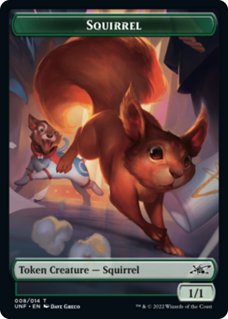 Squirrel // Treasure (012) Double-sided Token [Unfinity Tokens] | Card Citadel