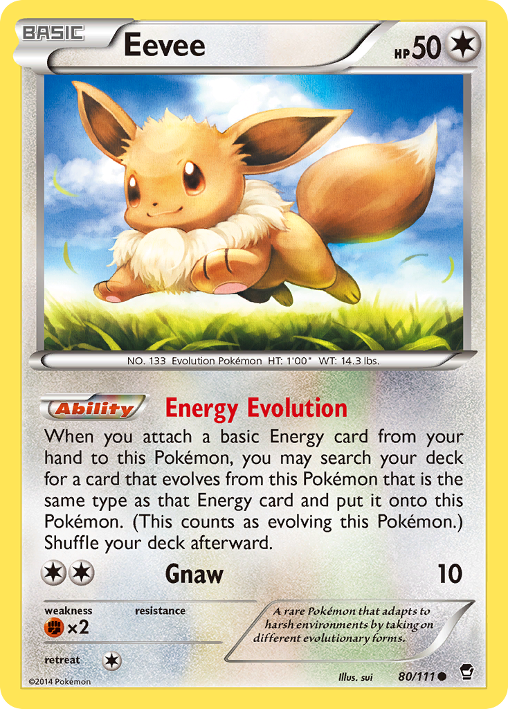 Eevee (80/111) [XY: Furious Fists] | Card Citadel