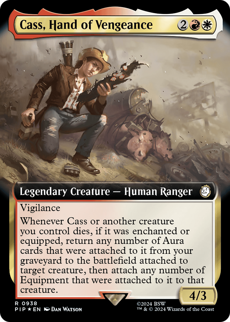 Cass, Hand of Vengeance (Extended Art) (Surge Foil) [Fallout] | Card Citadel