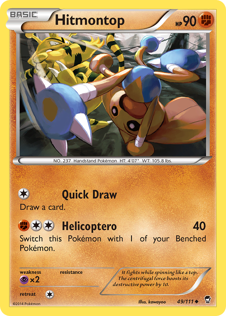 Hitmontop (49/111) [XY: Furious Fists] | Card Citadel