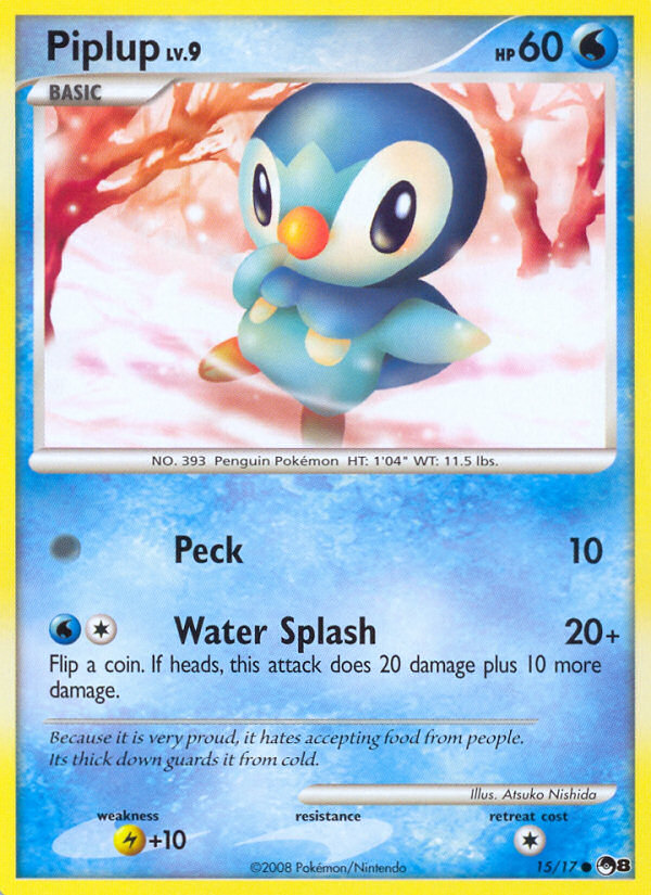 Piplup (15/17) [POP Series 8] | Card Citadel