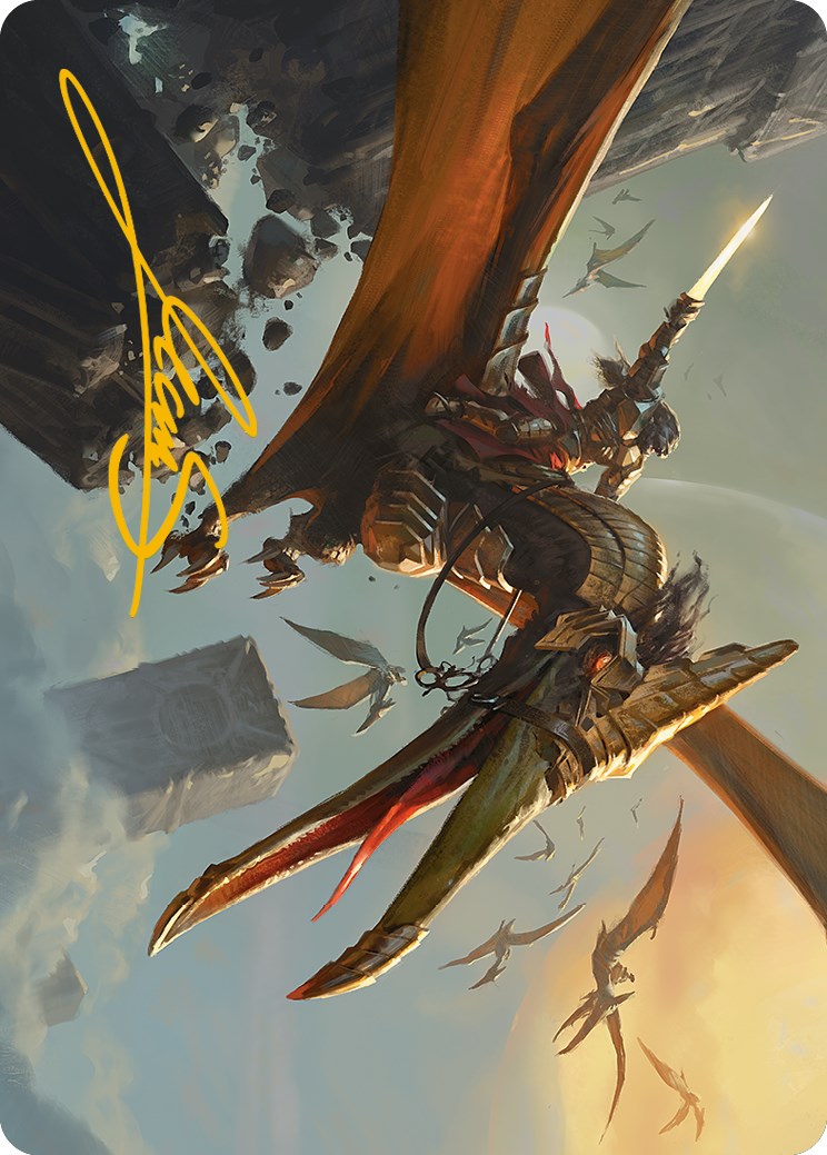 Skyhunter Strike Force Art Card (Gold-Stamped Signature) [Phyrexia: All Will Be One Art Series] | Card Citadel