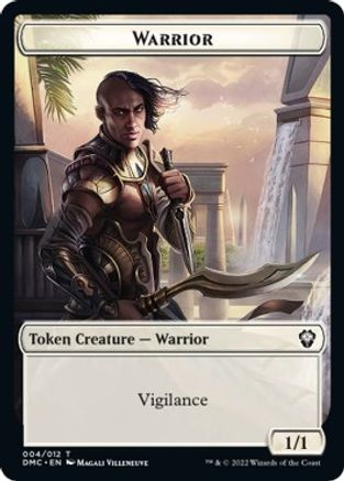 Zombie Knight // Warrior Double-sided Token [Dominaria United Commander Tokens] | Card Citadel