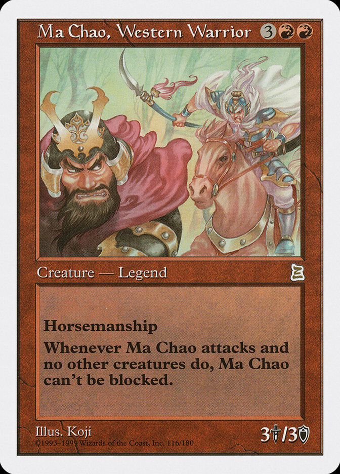 Ma Chao, Western Warrior [Portal Three Kingdoms] | Card Citadel