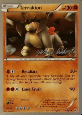 Terrakion (73/101) (CMT - Zachary Bokhari) [World Championships 2012] | Card Citadel