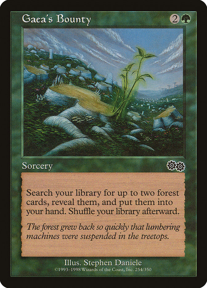 Gaea's Bounty [Urza's Saga] | Card Citadel