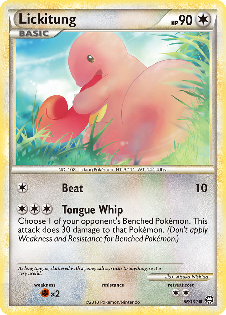 Lickitung (66/102) [HeartGold & SoulSilver: Triumphant] | Card Citadel