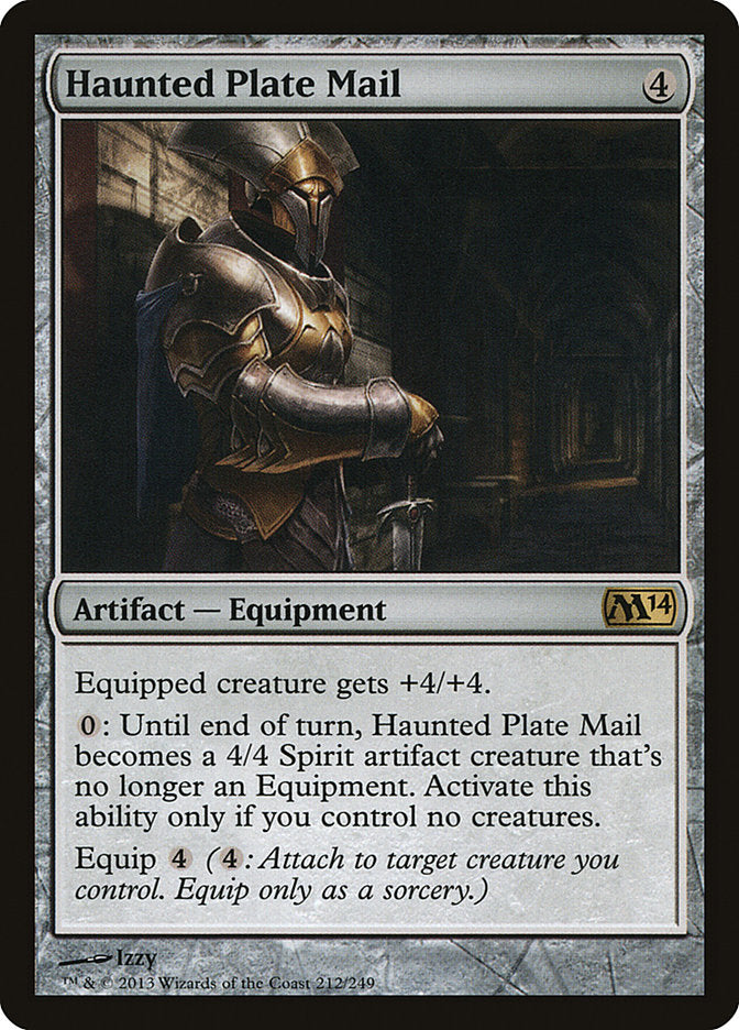 Haunted Plate Mail [Magic 2014] | Card Citadel