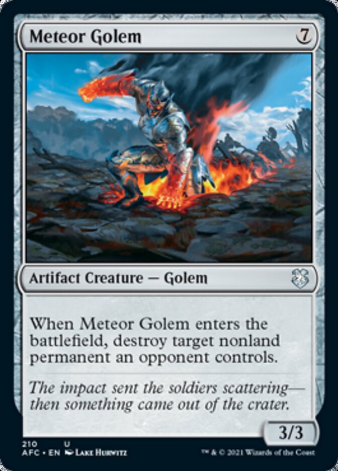 Meteor Golem [Dungeons & Dragons: Adventures in the Forgotten Realms Commander] | Card Citadel