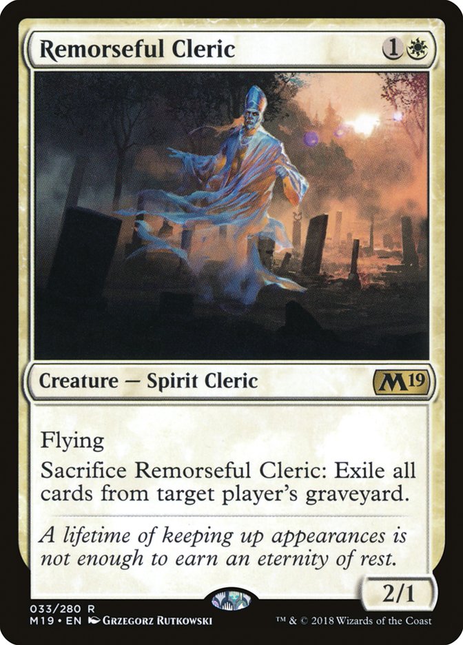 Remorseful Cleric [Core Set 2019] | Card Citadel