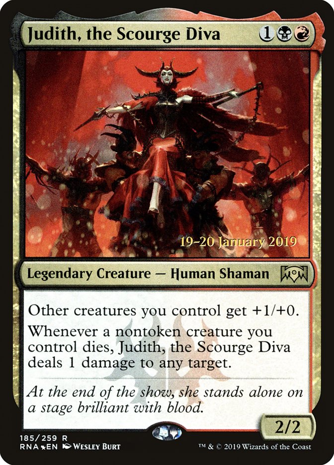 Judith, the Scourge Diva [Ravnica Allegiance Prerelease Promos] | Card Citadel