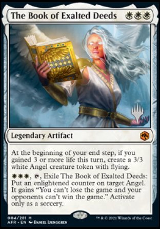 The Book of Exalted Deeds (Promo Pack) [Dungeons & Dragons: Adventures in the Forgotten Realms Promos] | Card Citadel