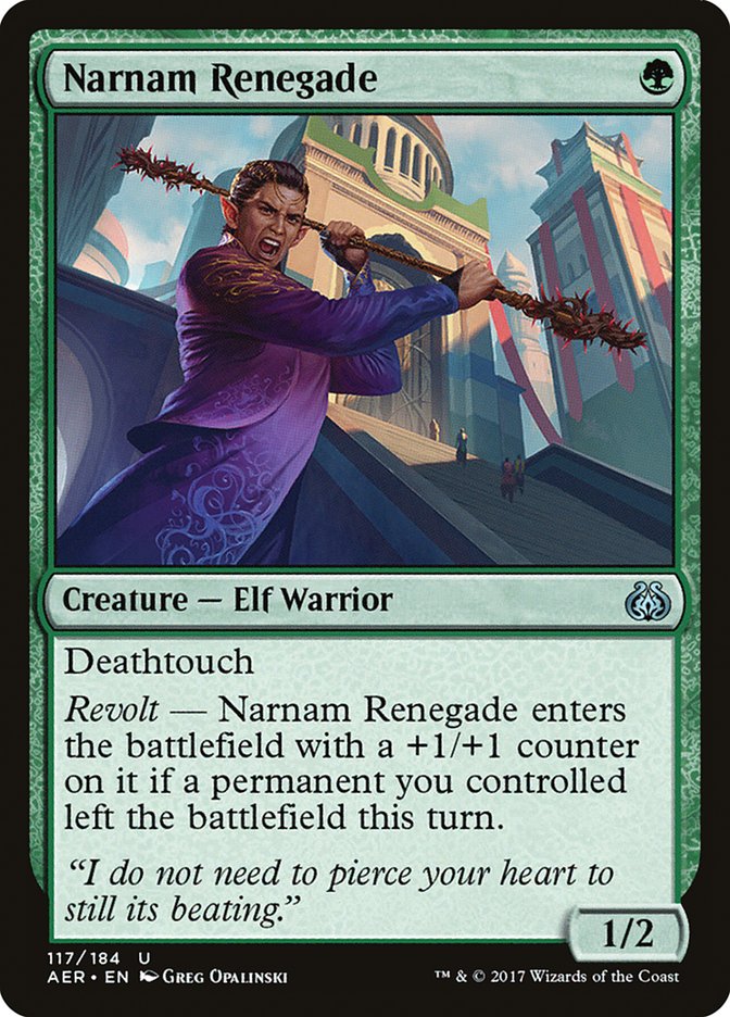Narnam Renegade [Aether Revolt] | Card Citadel