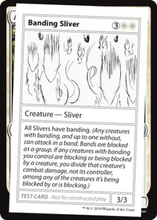 Banding Sliver (2021 Edition) [Mystery Booster Playtest Cards] | Card Citadel