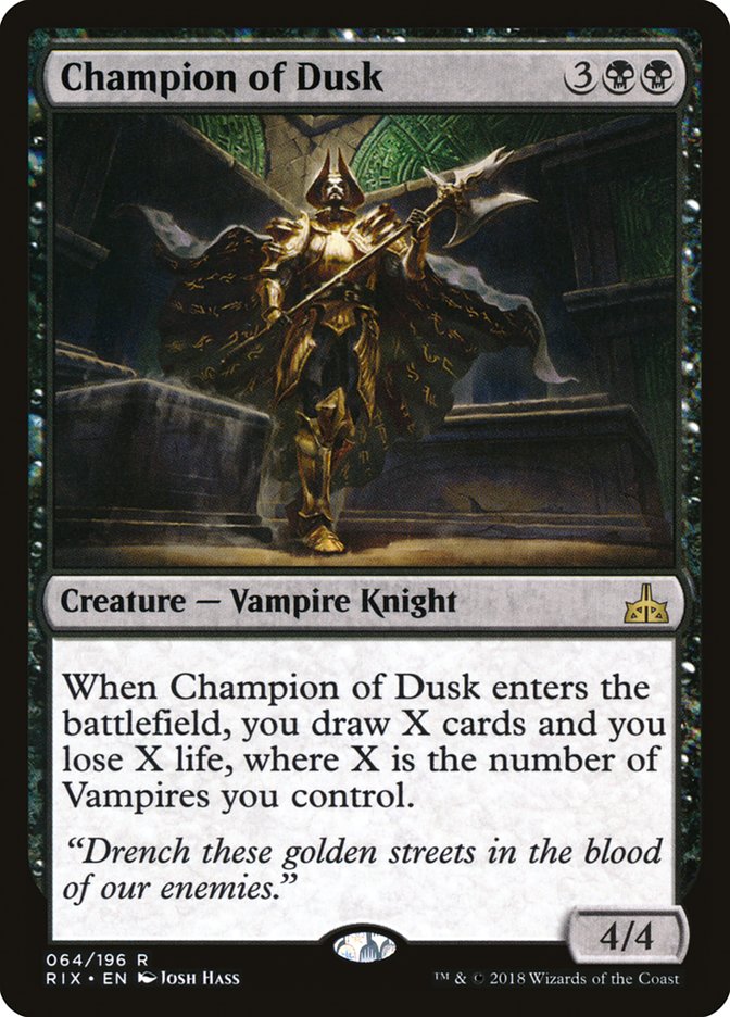 Champion of Dusk [Rivals of Ixalan] | Card Citadel