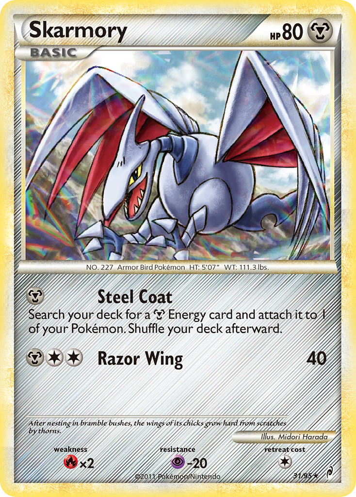 Skarmory (31/95) [HeartGold & SoulSilver: Call of Legends] | Card Citadel