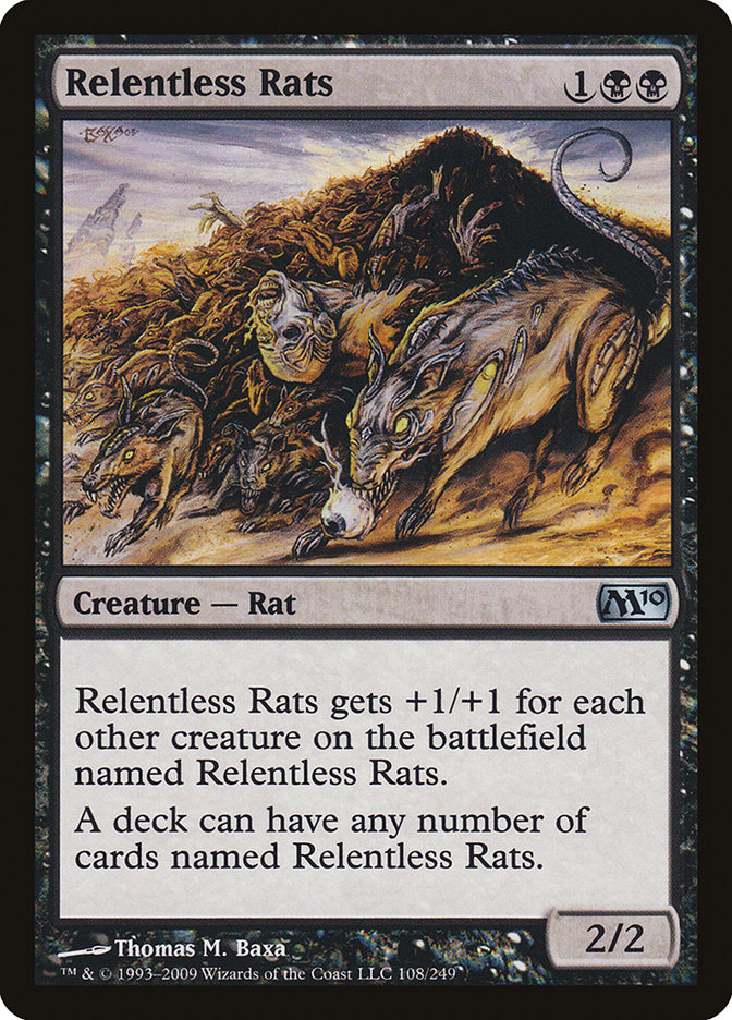 Relentless Rats [Magic 2010] | Card Citadel