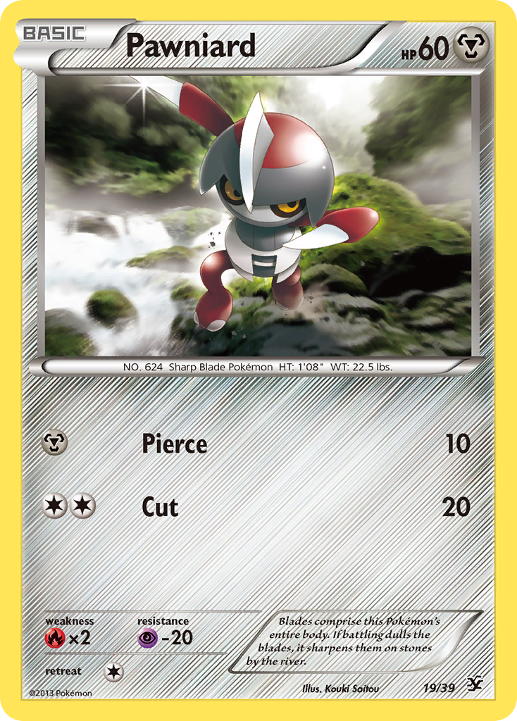 Pawniard (19/39) [XY: Kalos Starter Set] | Card Citadel