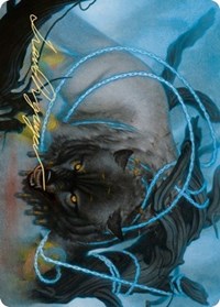 Bind the Monster Art Card (Gold-Stamped Signature) [Kaldheim: Art Series] | Card Citadel