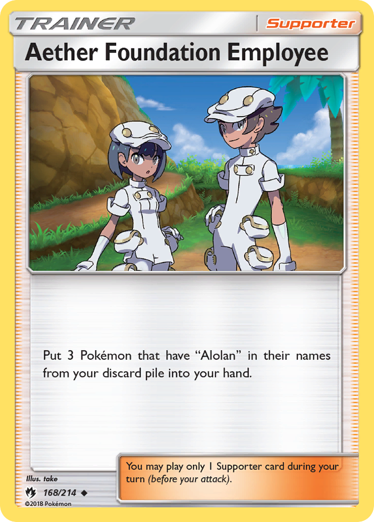 Aether Foundation Employee (168/214) [Sun & Moon: Lost Thunder] | Card Citadel