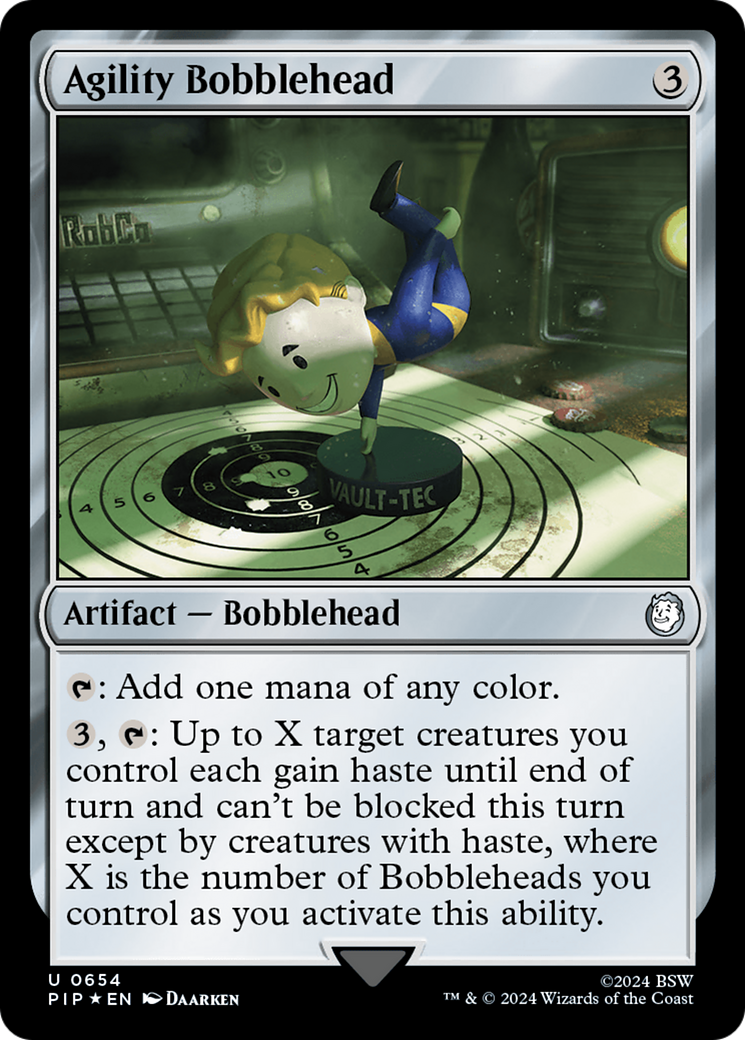 Agility Bobblehead (Surge Foil) [Fallout] | Card Citadel