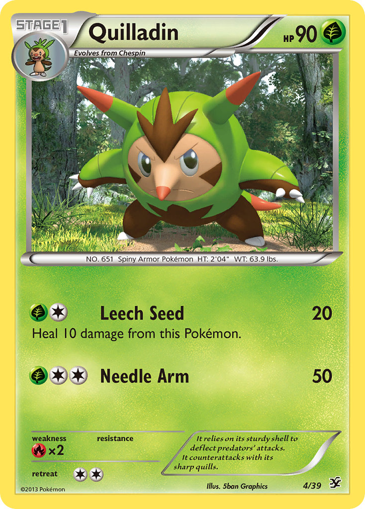 Quilladin (4/39) [XY: Kalos Starter Set] | Card Citadel