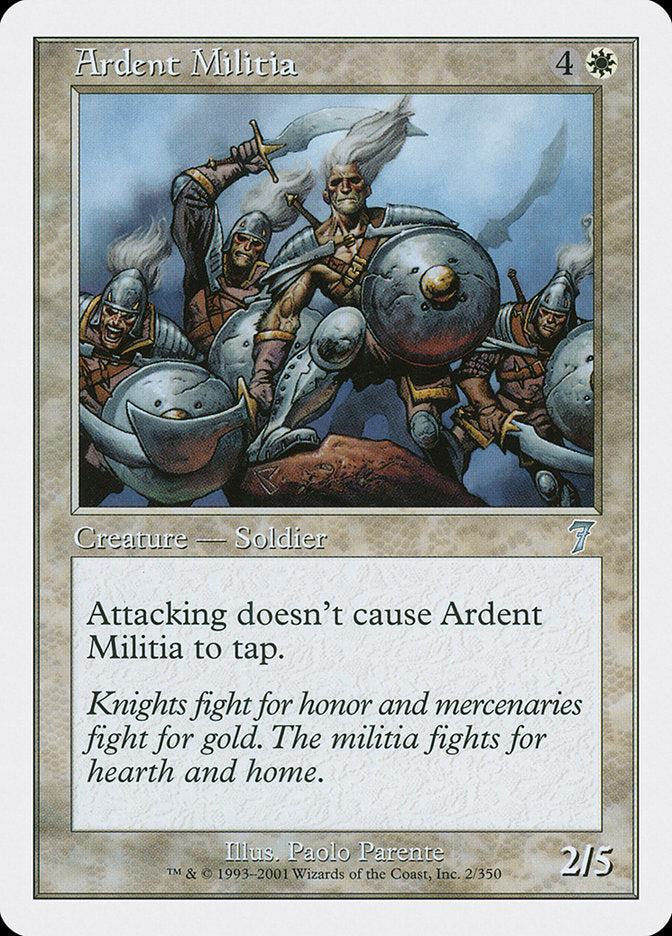 Ardent Militia [Seventh Edition] | Card Citadel