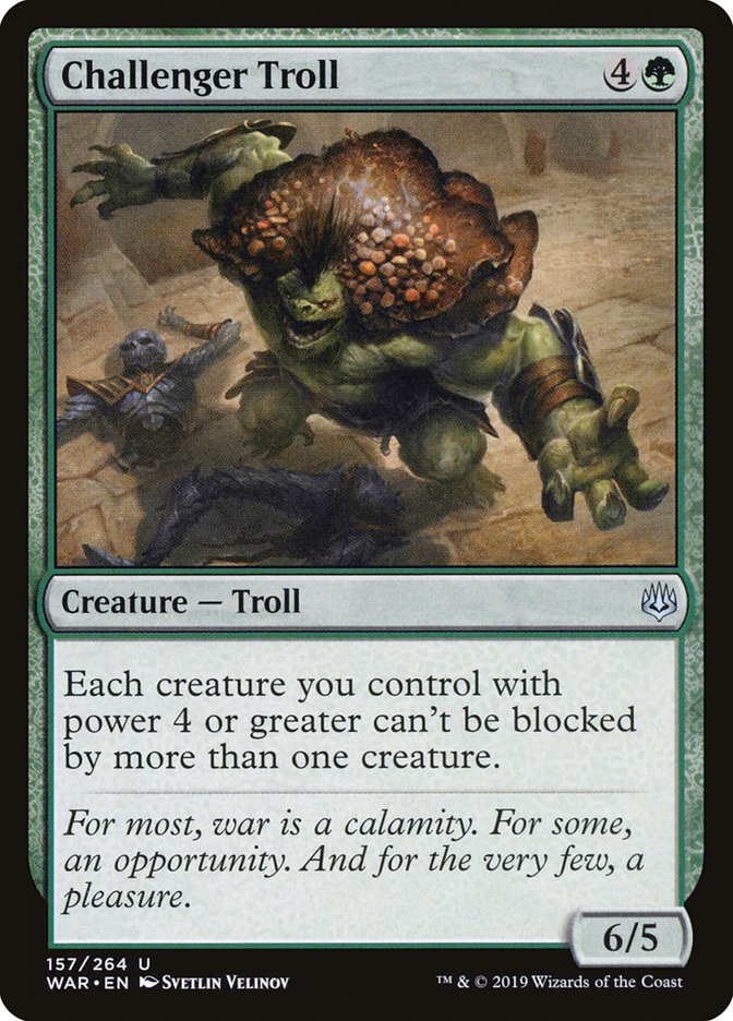 Challenger Troll [War of the Spark] | Card Citadel