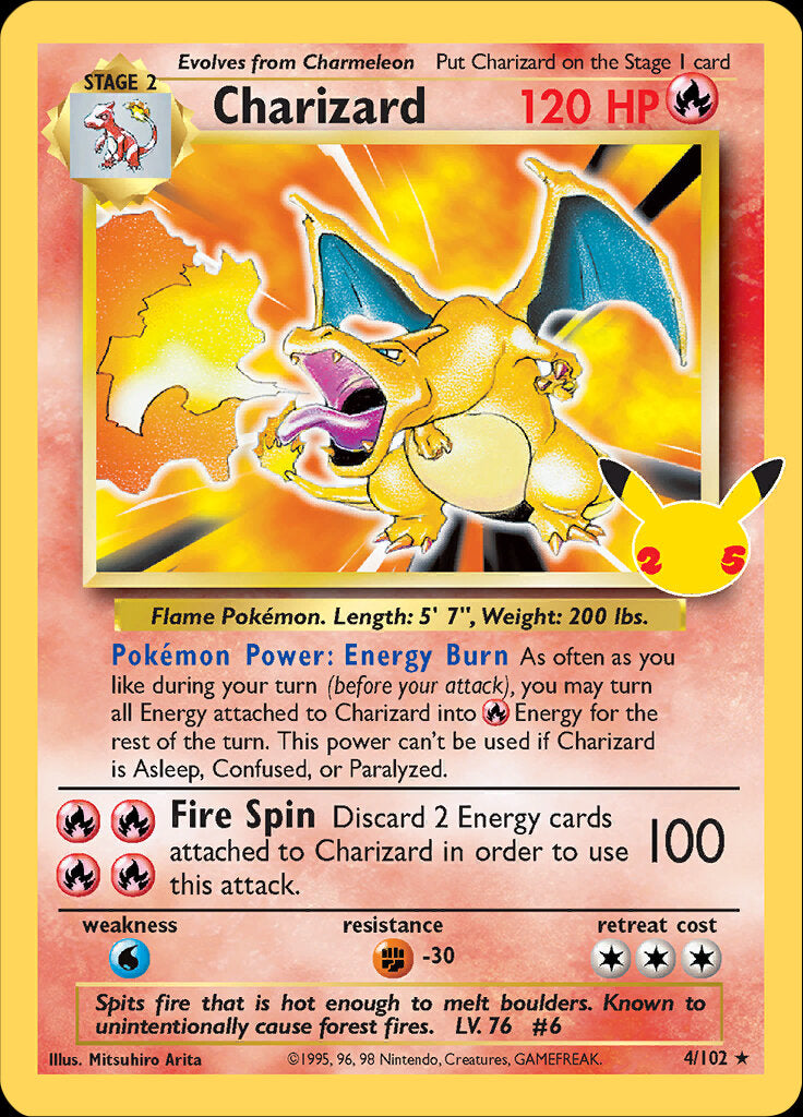 Charizard (4/102) [Celebrations: 25th Anniversary - Classic Collection] | Card Citadel