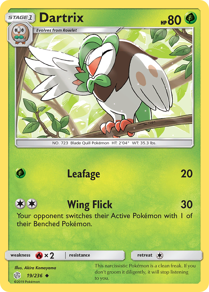 Dartrix (19/236) [Sun & Moon: Cosmic Eclipse] | Card Citadel