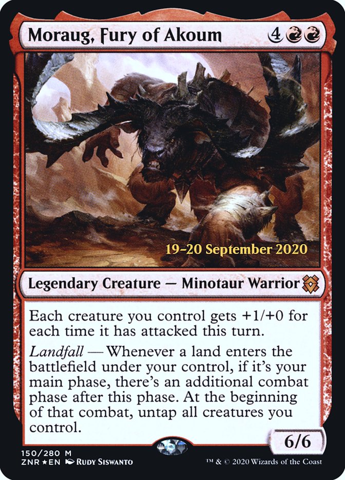 Moraug, Fury of Akoum  [Zendikar Rising Prerelease Promos] | Card Citadel