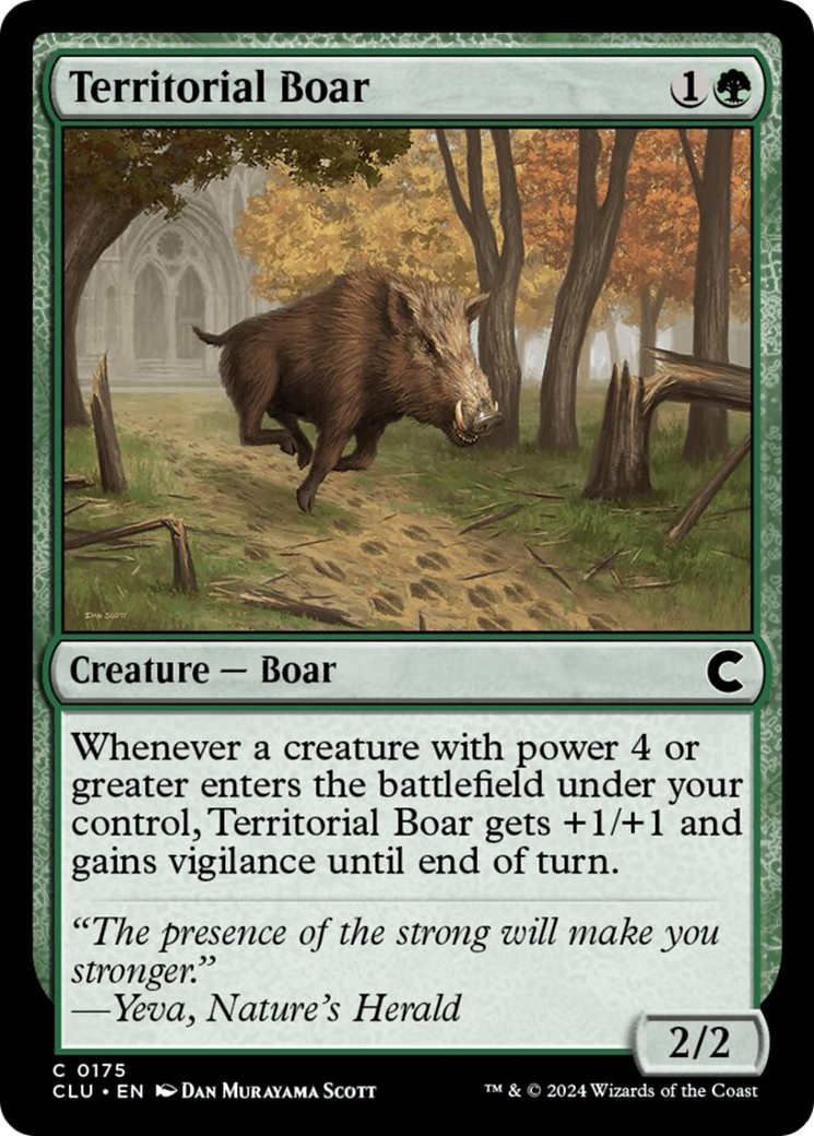 Territorial Boar [Ravnica: Clue Edition] | Card Citadel