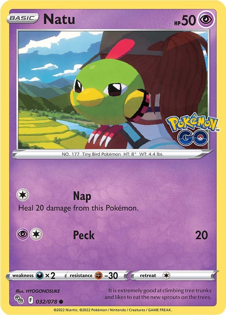 Natu (032/078) [Pokémon GO] | Card Citadel