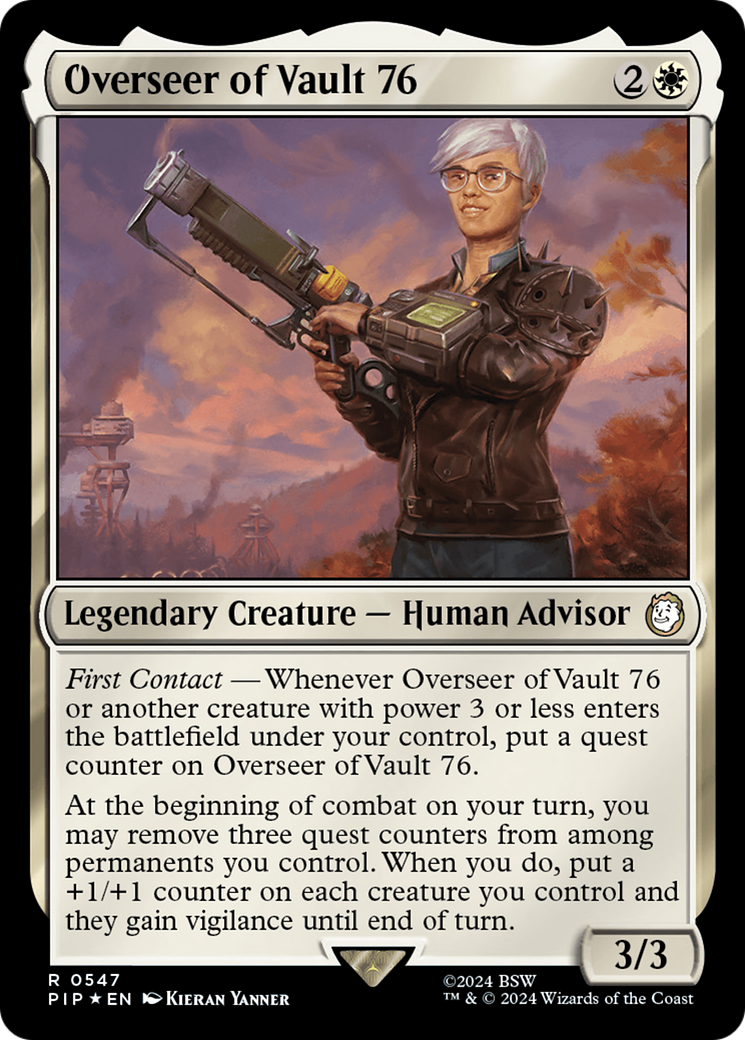 Overseer of Vault 76 (Surge Foil) [Fallout] | Card Citadel