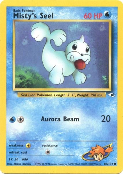 Misty's Seel (88/132) [Gym Heroes Unlimited] | Card Citadel