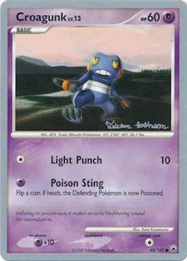 Croagunk LV.13 (60/100) (Intimidation - Tristan Robinson) [World Championships 2008] | Card Citadel