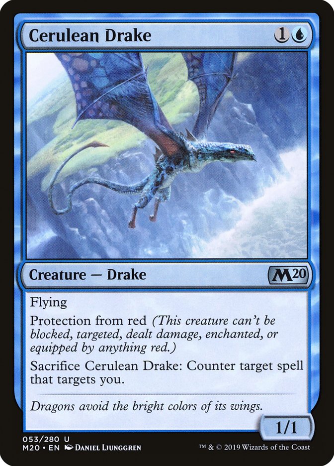 Cerulean Drake [Core Set 2020] | Card Citadel