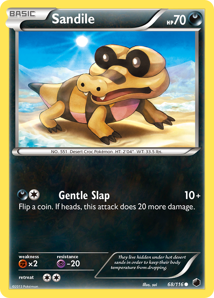 Sandile (68/116) [Black & White: Plasma Freeze] | Card Citadel