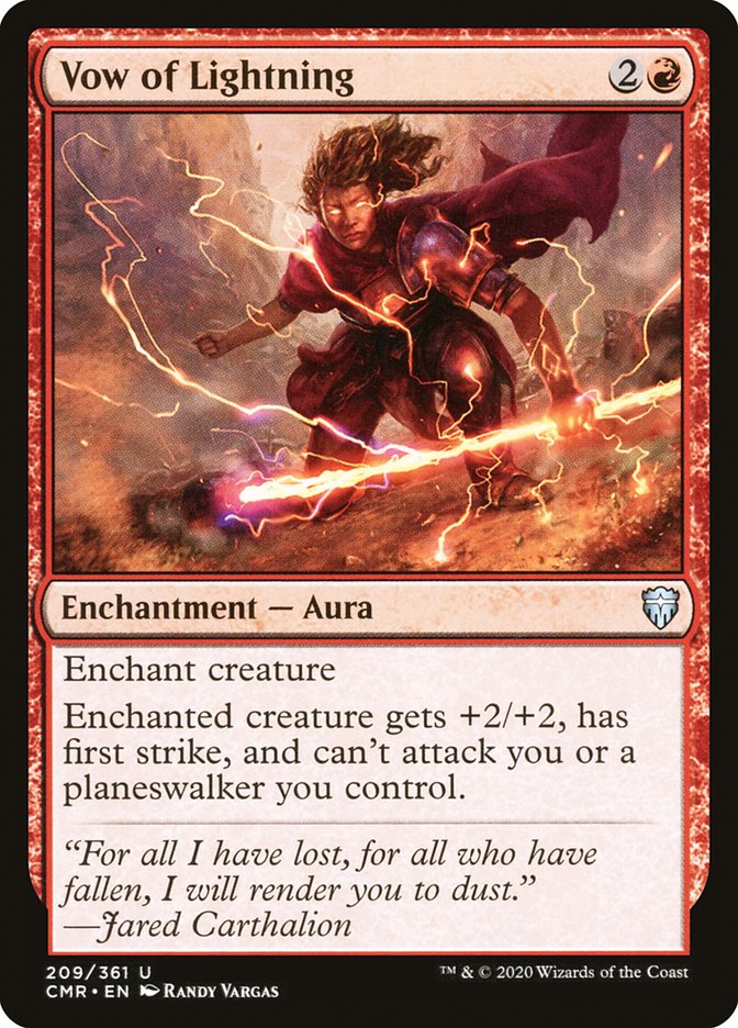 Vow of Lightning [Commander Legends] | Card Citadel