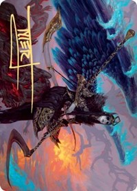 Eradicator Valkyrie Art Card (Gold-Stamped Signature) [Kaldheim: Art Series] | Card Citadel