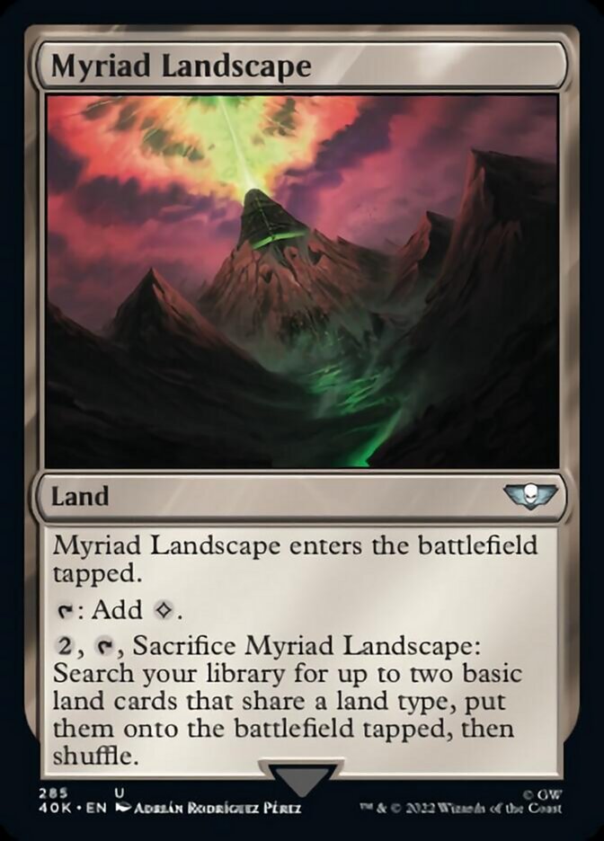 Myriad Landscape (Surge Foil) [Universes Beyond: Warhammer 40,000] | Card Citadel