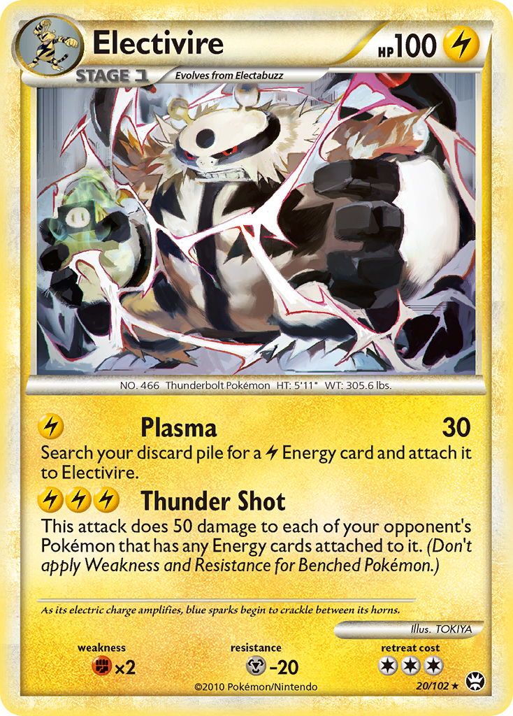 Electivire (20/102) [HeartGold & SoulSilver: Triumphant] | Card Citadel