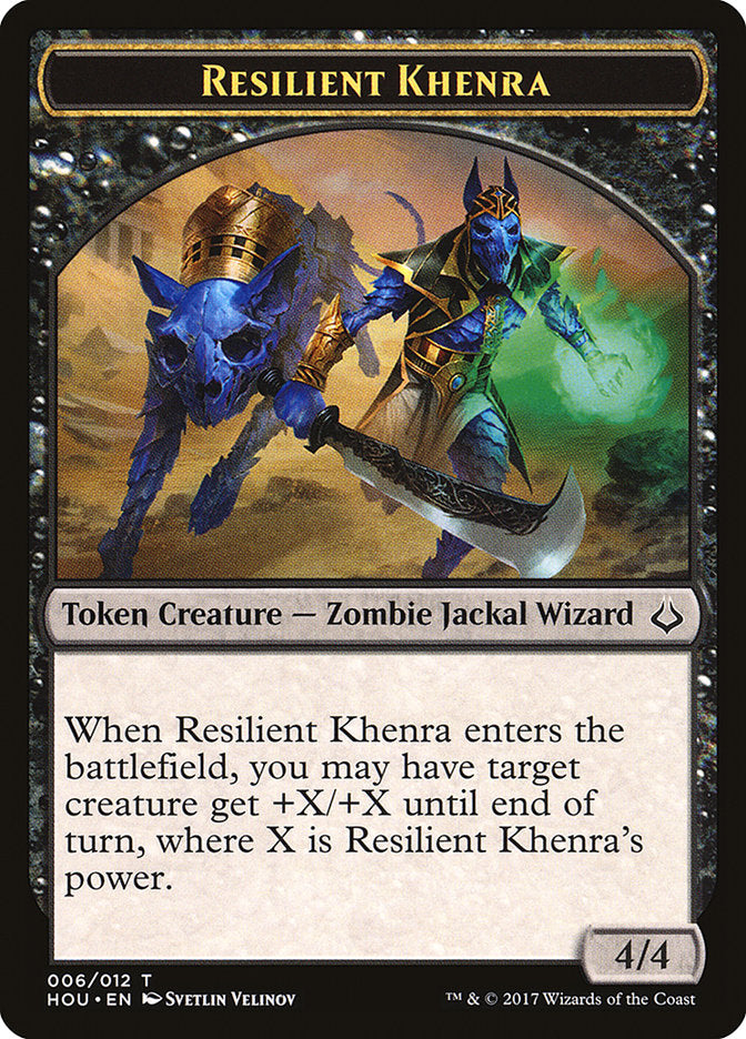 Resilient Khenra Token [Hour of Devastation Tokens] | Card Citadel